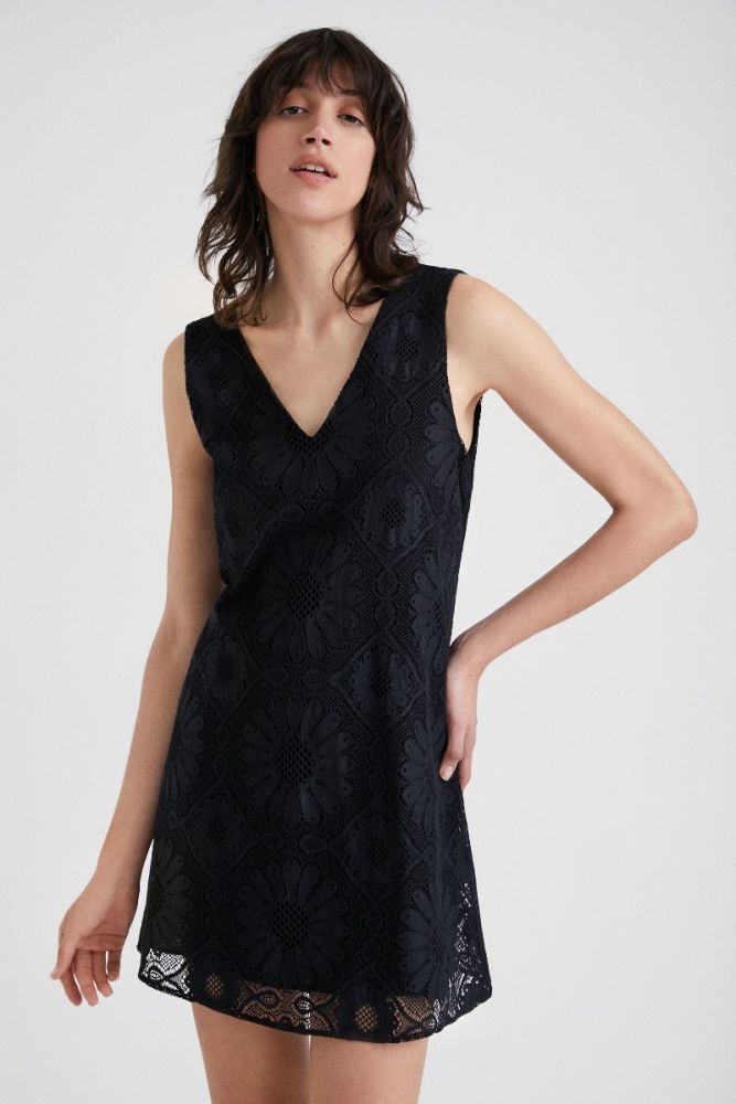 DESIGUAL lace mini dress