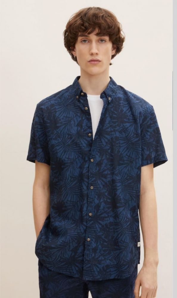 Tom Tailor  fitted cotton linen shirt