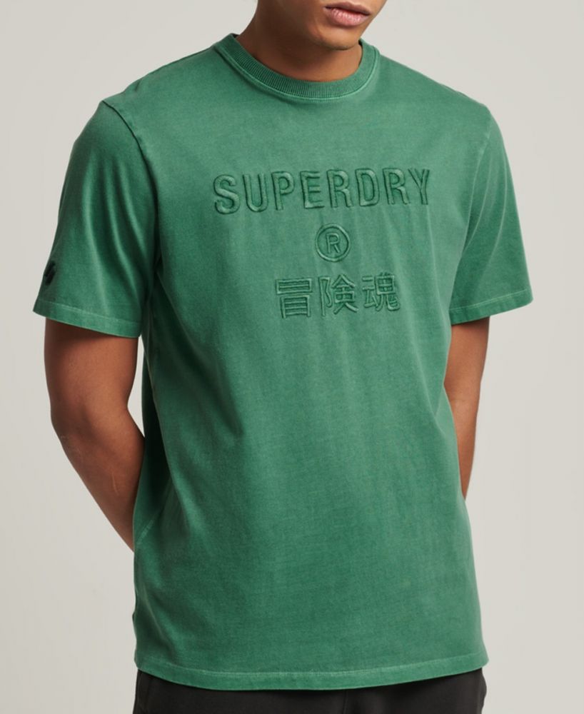 SUPERDRY M SDCD CODE CL GARMENT DYE LOOSE T-SHIRT