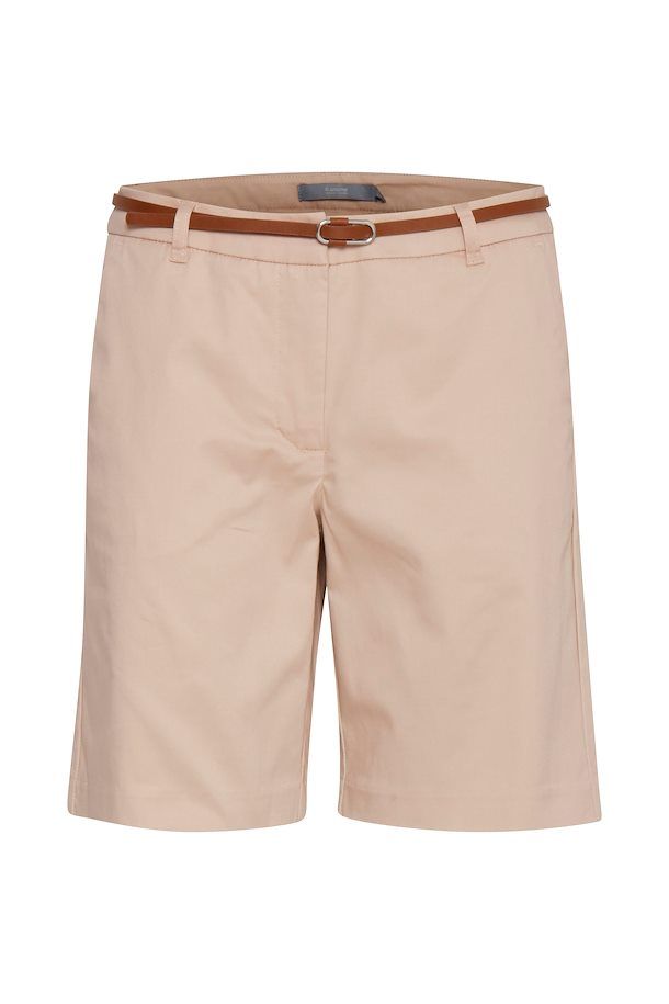 BYOUNG σορτς moonlight μπεζ με ζώνη