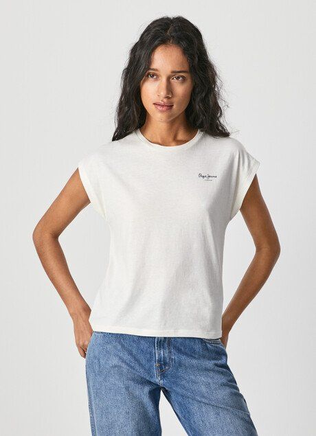 Pepe Jeans γυναικεία μπλούζα Bloom off white