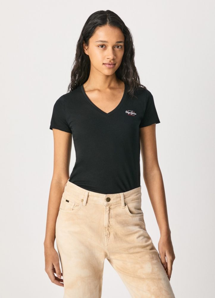 pepe Jeans γυναικεία μπλούζα Bleu N Black