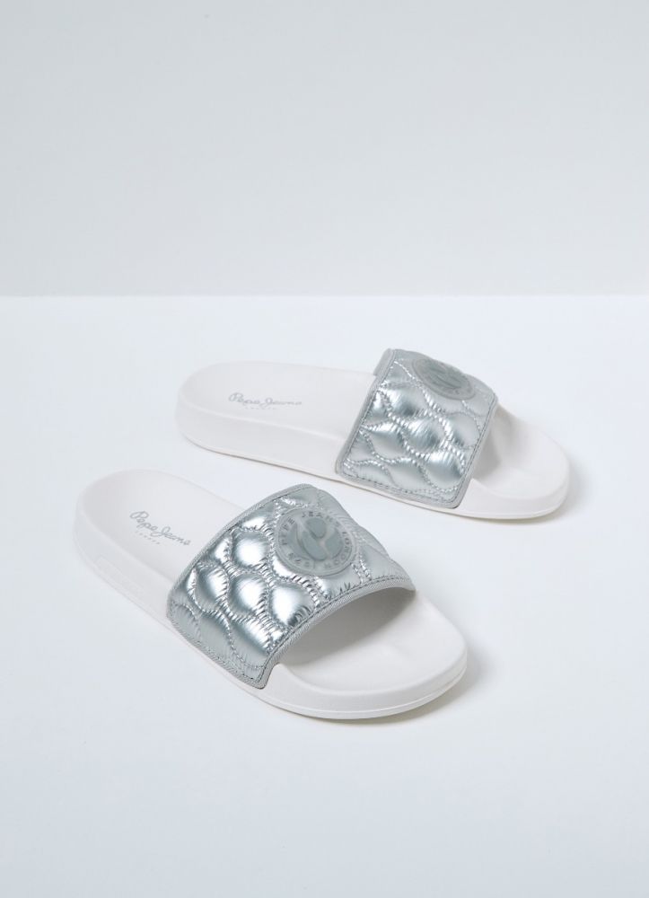 Pepe Jeans slider silver
