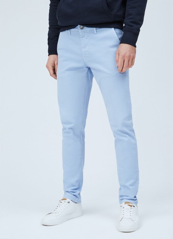 Pepe jeans παντελόνι chino slim charly bay