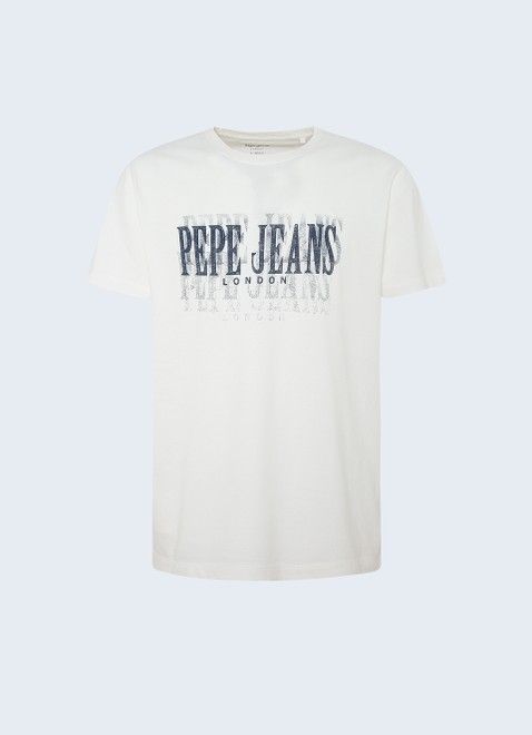 Pepe jeans T-Shirt Snow PM507286 Λευκό Regular Fit