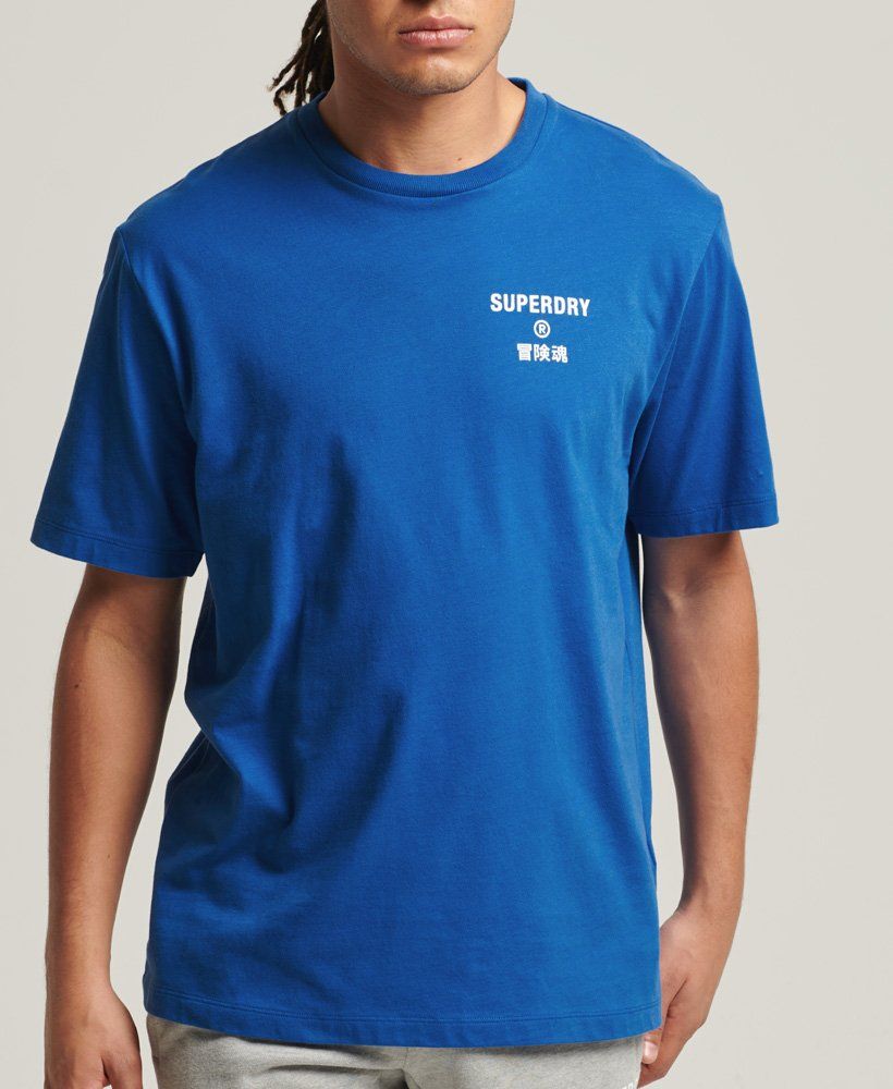SUPERDRY code t-shirt light blue