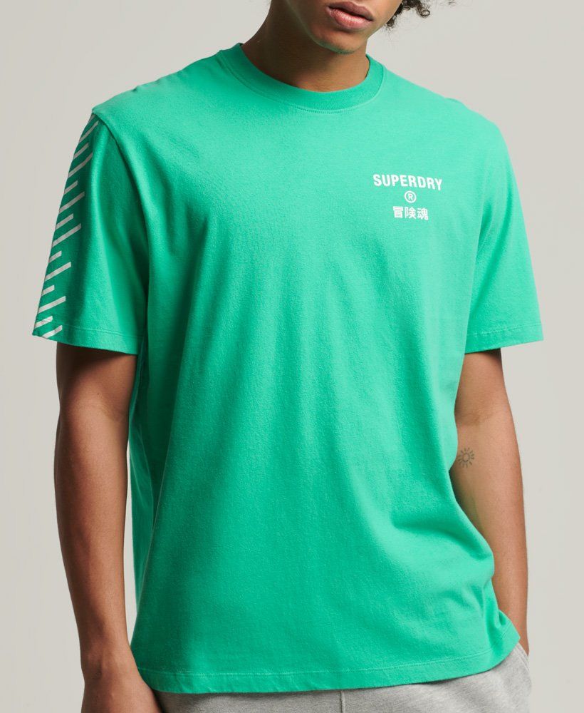 SUPERDRY code t-shirt light green