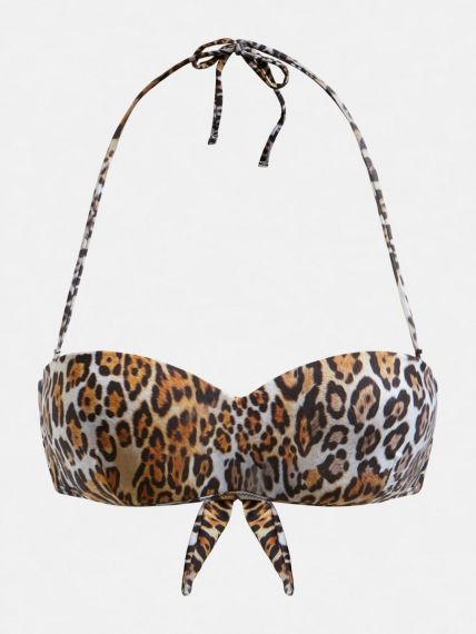 Guess ANIMAL PRINT BANDEAU top
